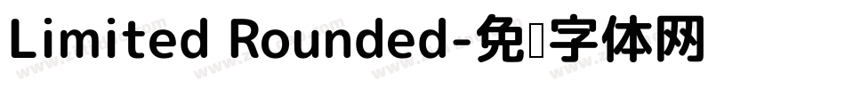Limited Rounded字体转换